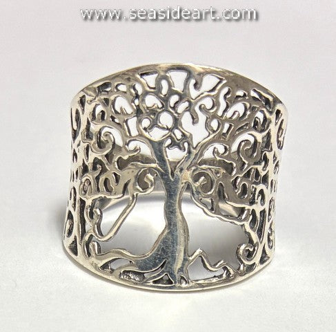 Sterling Silver Tree of Life Ring