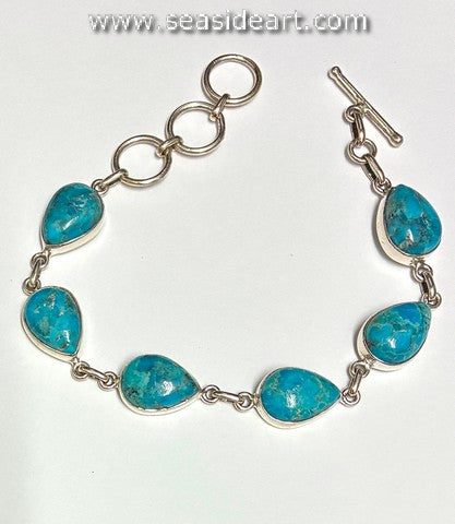 Sterling Silver Bracelet with Turquoise