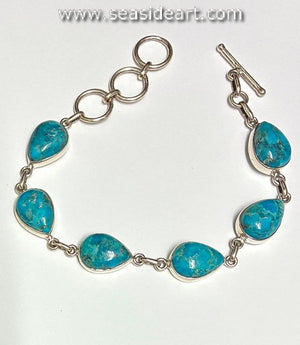 Sterling Silver Bracelet with Turquoise