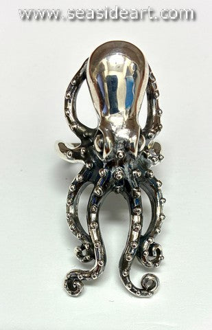 Sterling Silver Octopus Ring