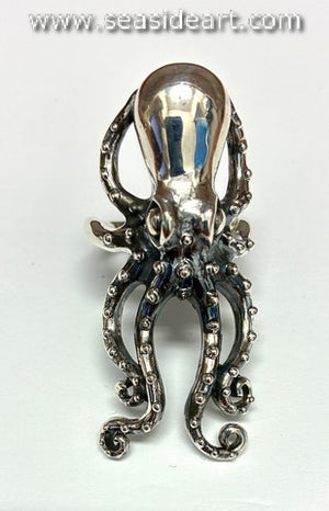 Sterling Silver Octopus Ring