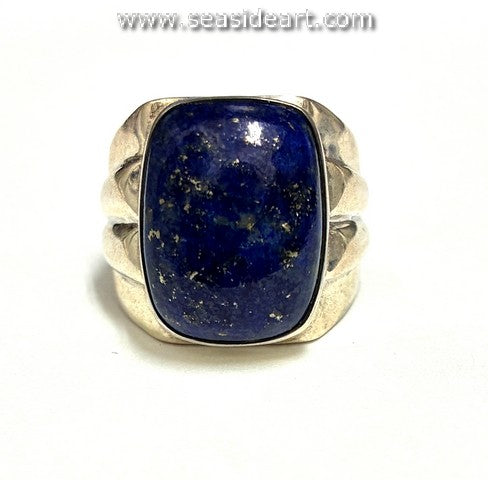 Sterling Silver Ring with  Lapis Lazuli