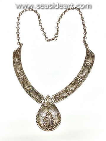 Native American Sterling Silver Necklace-Elsie Yazzie