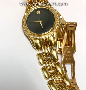 Ladies 14K Yellow Gold Movado Wrist Watch