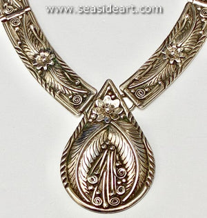 Native American Sterling Silver Necklace-Elsie Yazzie