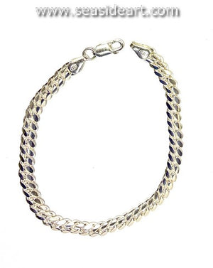 Sterling Silver Flat Link Bracelet