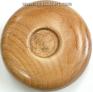 Round Wooden Oil Lamp