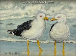 Love at the Seashore (Lesser Black Backed Sea Gulls)