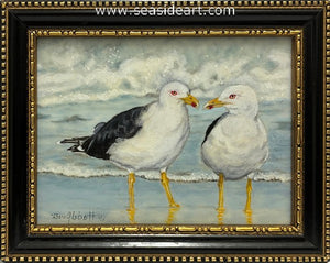 Love at the Seashore (Lesser Black Backed Sea Gulls)