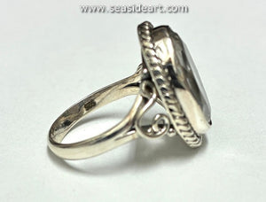 Sterling Silver Ring with Clear Quartz