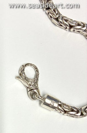 Sterling Silver Byzantine Link Bracelet