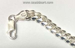 Sterling Silver Flat Link Bracelet