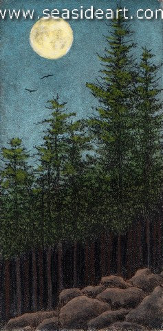 Moon and Pines