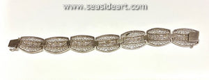 Vintage Filigree Bracelet- European Silver