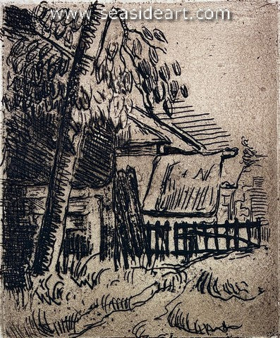 Paysage A Auvers, Entree de Ferme