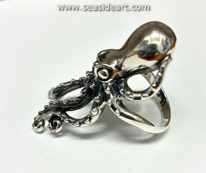 Sterling Silver Octopus Ring
