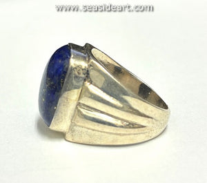 Sterling Silver Ring with  Lapis Lazuli