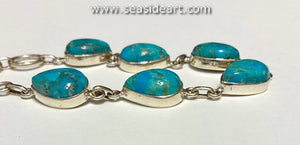 Sterling Silver Bracelet with Turquoise