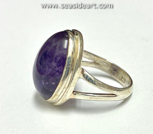 Sterling Silver Ring with Amethyst