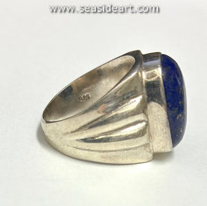 Sterling Silver Ring with  Lapis Lazuli