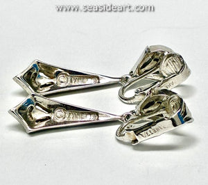 Vintage Dangle Clip Earrings-Panetta