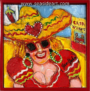 Yahn-Sombrero Lady