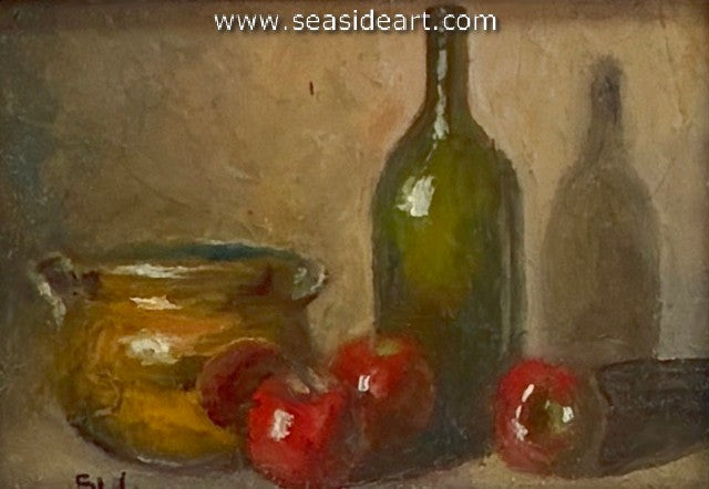 Liebschner-Still Life w/Copper Pot & Apples