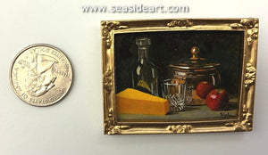 Liebschner-Still Life w/Copper Pot & Cheese