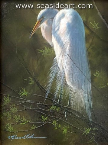 Stillness Unfolding (Great Egret)