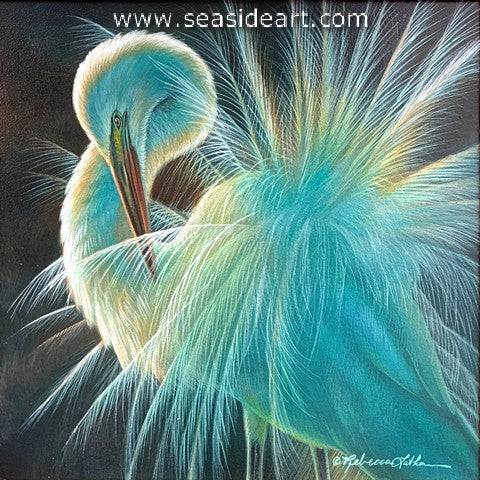 Summer Fun (Great Egret Preening)