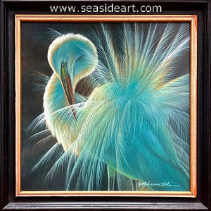 Summer Fun (Great Egret Preening)