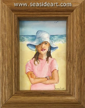 Dall-Girl in the White Bucket Hat