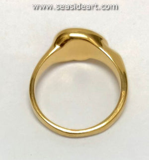 14K Yellow Gold Lady's Quartz Ring