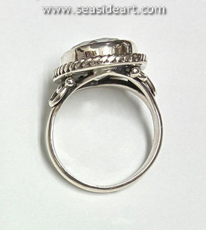 Sterling Silver Ring with Clear Quartz