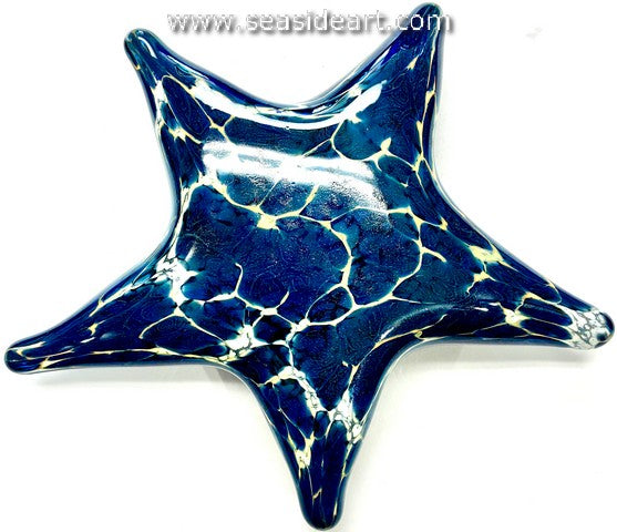 Starfish-Silver Blue Over White