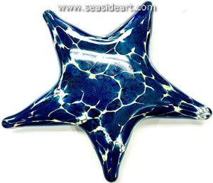 Starfish-Silver Blue Over White