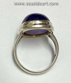 Sterling Silver Ring with Amethyst