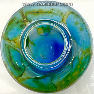 Large Turquoise Bubble Vase