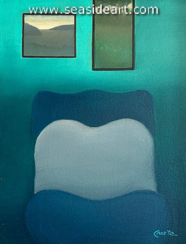 Two Paintings and a Bed