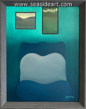 Two Paintings and a Bed
