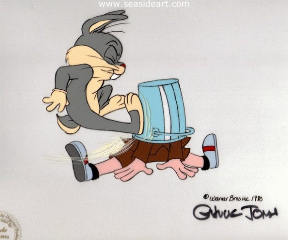 Bugs Bunny Bustin’ Out All Over-Baby Bugs & Elmer by Warner Brothers Studios - Seaside Art Gallery