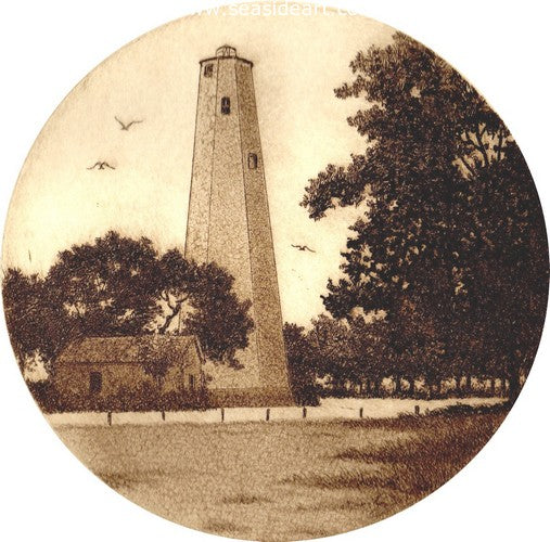 Bald Head Light by David Hunter - Seaside Art Gallery