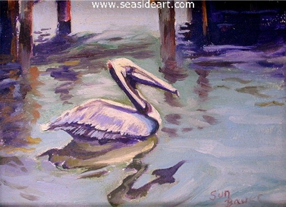 Heading For The Shore by Sun Bauer - Seaside Art Gallery