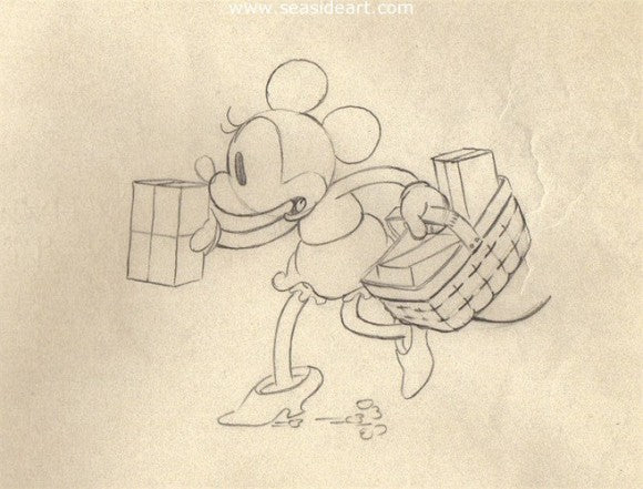 P-Building A Building (Minnie Mouse) by Walt Disney Studios - Seaside Art Gallery