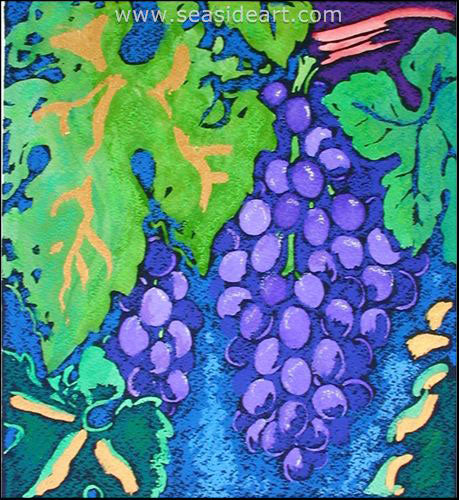 Cabernet Cluster by Stephan Whittle - Seaside Art Gallery