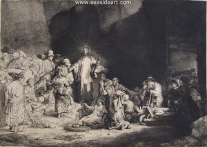 “Christ Healing The Sick” by Rembrandt Harmensz Van Rijn - Seaside Art Gallery