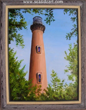 Through The Trees by Libby Eckert - Seaside Art Gallery