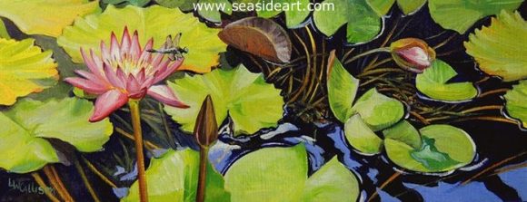 Dragonfly Dreams by Lauri Waterfield - Seaside Art Gallery