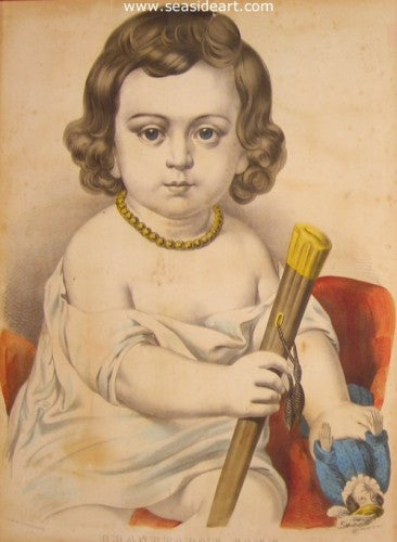 Grandpapa’s Cane by Currier & Ives - Seaside Art Gallery