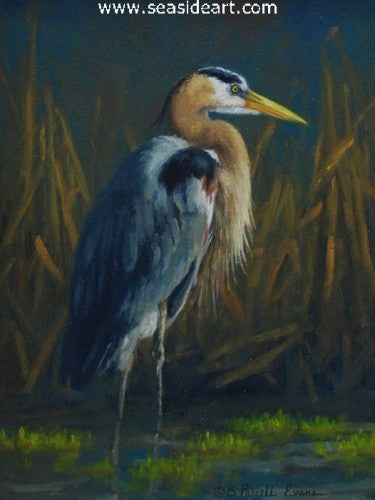 Great Blue by Beth Parcell - Seaside Art Gallery